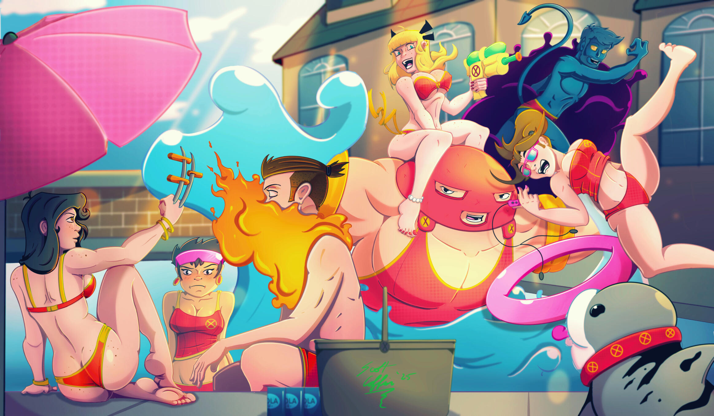 X-Men Swimsuit Homage